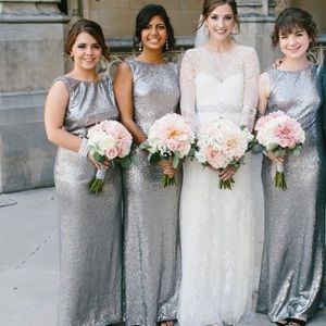 Sequin low back dress